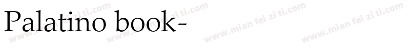 Palatino book字体转换